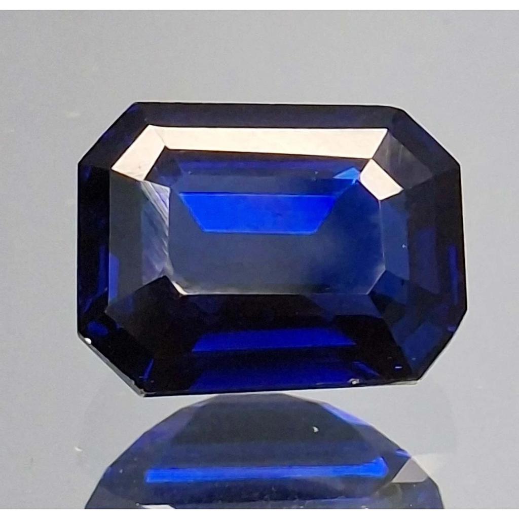 Natural Tanzanite Deep Blue 12-14 Ct Emerald Cut Certified Beautiful Gemstone