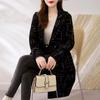 Women's Autumn and Winter Plus Size Loose-Fit Mid-Length Wool Blend Slim-Fit Coat Korean Style Elegant Casual Coat