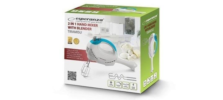Mocny Mikser Ręczny Z Blenderem 2W1 300W