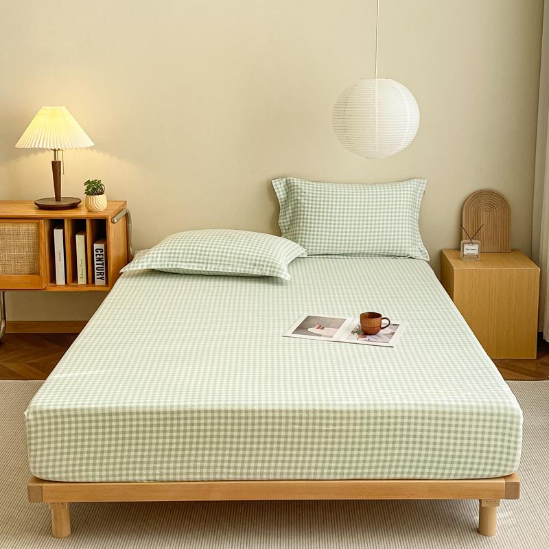 

Комплект постельного белья из 3 предметов, покрывало в клетку + пара наволочек (нет ядра), домашнее постельное белье, мягкое и удобное для всех сезонов 90x200cm