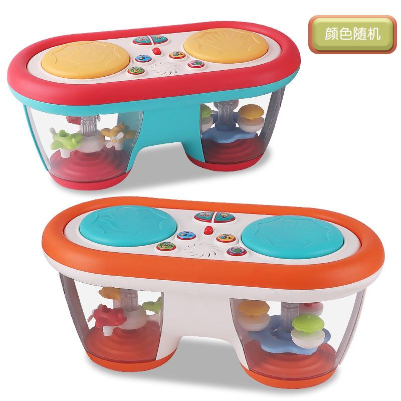 Children'S Educational Lighting Music Beating Drums, Baby Carousel Hand Beating Drums Electronic Organ Music