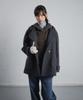 CGP (Women) Double-Button Half Coat - Dark Grey