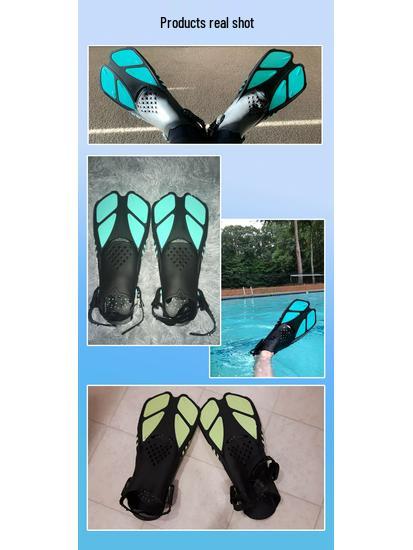 Adjustable Silicone Diving Fins for Men & Women - Professional Freestyle Training Frog Fins