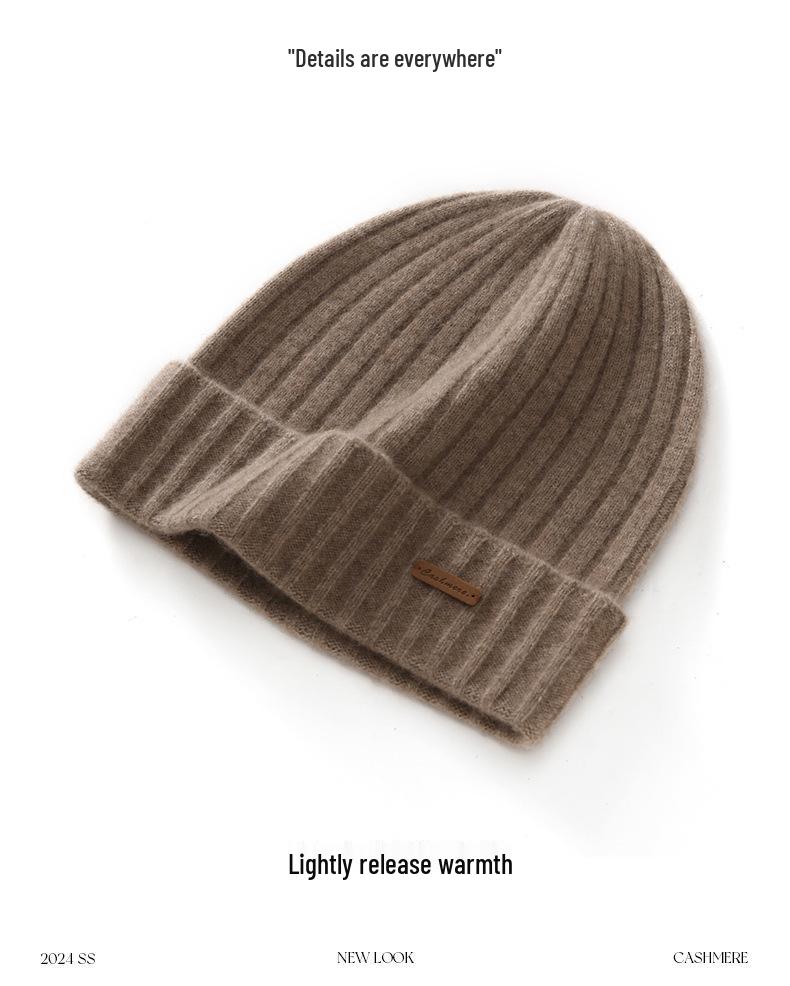 25 H/W Neue Unisex Extra Dicke Doppelsträngige Kaschmir Umschlagmütze: 100% Reines Kaschmir