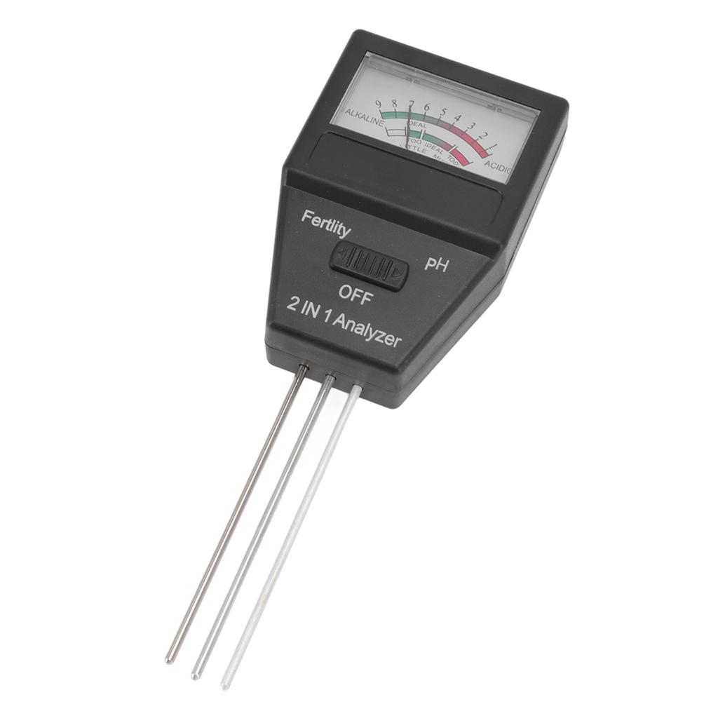 2'si 1 Arada Toprak PH Metresi Toprak Verimliliği Test Cihazı 3 Prob ile Ev Bahçesi Çim Çiftlik İç Mekan ve