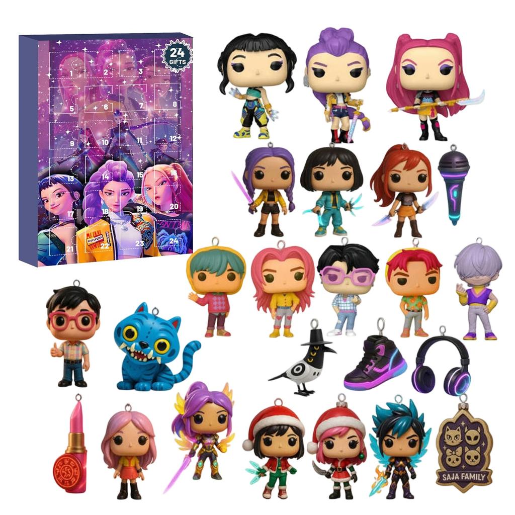 3D WDoll Surprise Box, 24 panenek čeká, až je rozbalíte, Vánoční překvapení pro přátele a děti