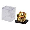 Solar Maneki Neko Waving Financial Luck Improvement Energy Saving Home Ornament Prosperity Business Celebration Opening (Gold)