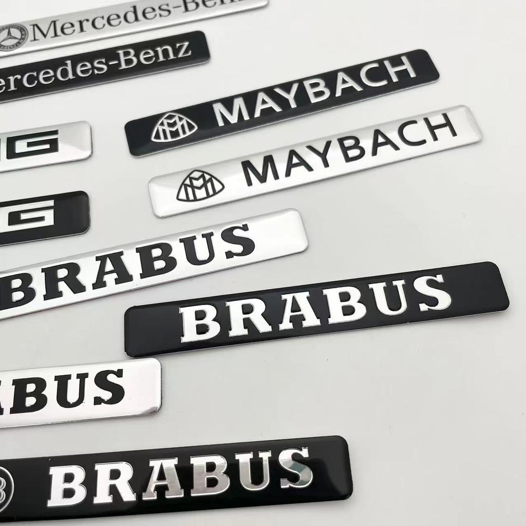 Car Sticker Aluminum Car Badge Rear Letter Emblem Trunk Accessories For Mercedes Benz AMG Brabus Maybach C E S GLE CLC Class W20