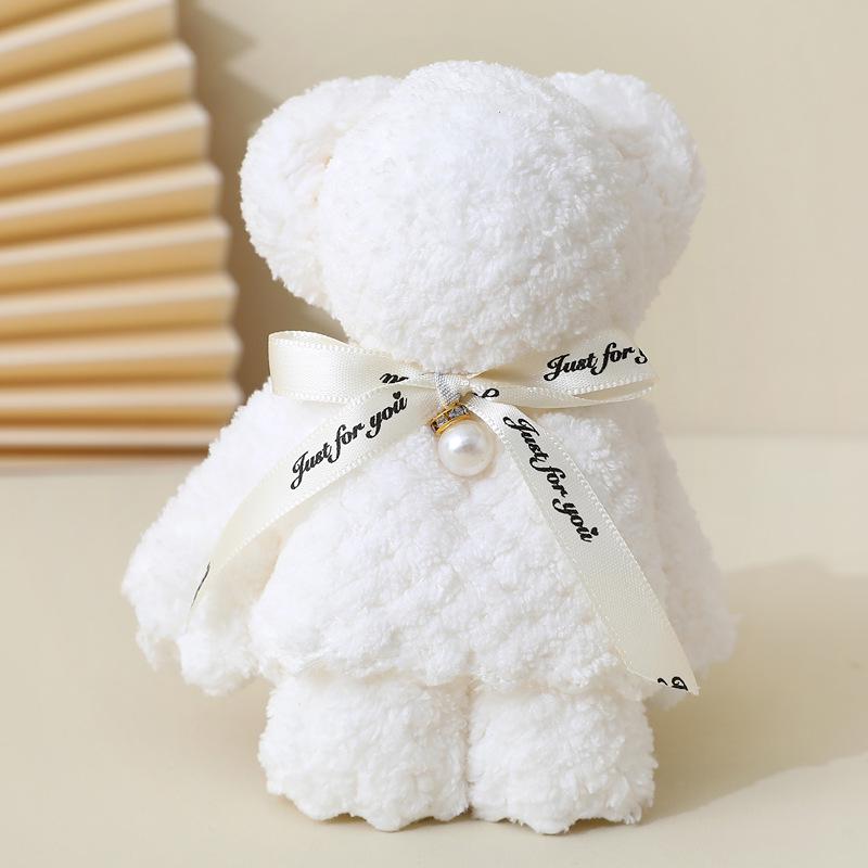Creative Coral Fleece Bear Towel - Perfect for Weddings, Birthdays, and Festivals
