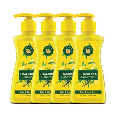 Tulsi & Lime Handwash 200ml Pack Of 4 | Gentle Ayurvedic Cleanser For Fresh, Healthy, Germ-Free Hands