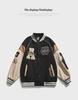 Jaqueta de Beisebol Masculina Estilo Coreano com Contraste de Cores Primavera/Outono 2024 - Look Americano Moderno que Combina com Tudo