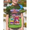 SuperKitties Kids High Quality T Shirts For Girls Cute Childrens Clothing 3D Cartoon Print Summer Short Sleeve Crewneck Tees 3D Printed Anime TOPS