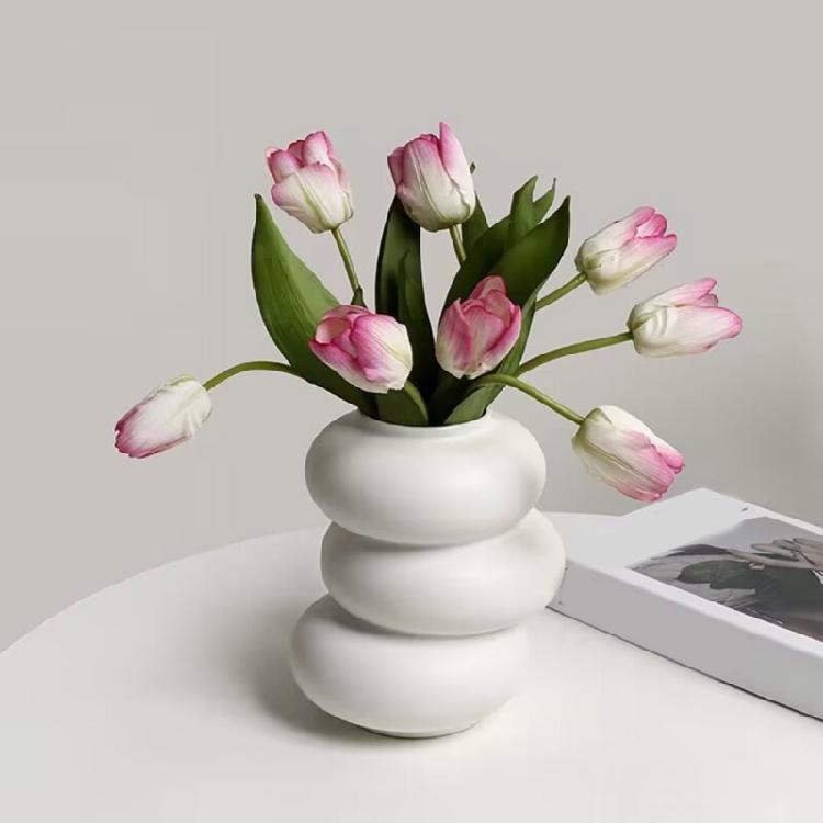 Resin Vase Silicone Mold Donuts Vase Resin Casting Mold for Makeup Brush Holder