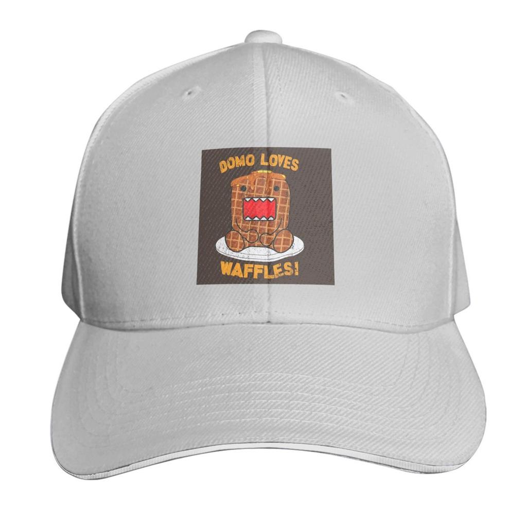 Domo Kun Loves Waffles Cap Fashion Casual Baseball Caps Adjustable Hat Hip Hop Summer Unisex Baseball Hats