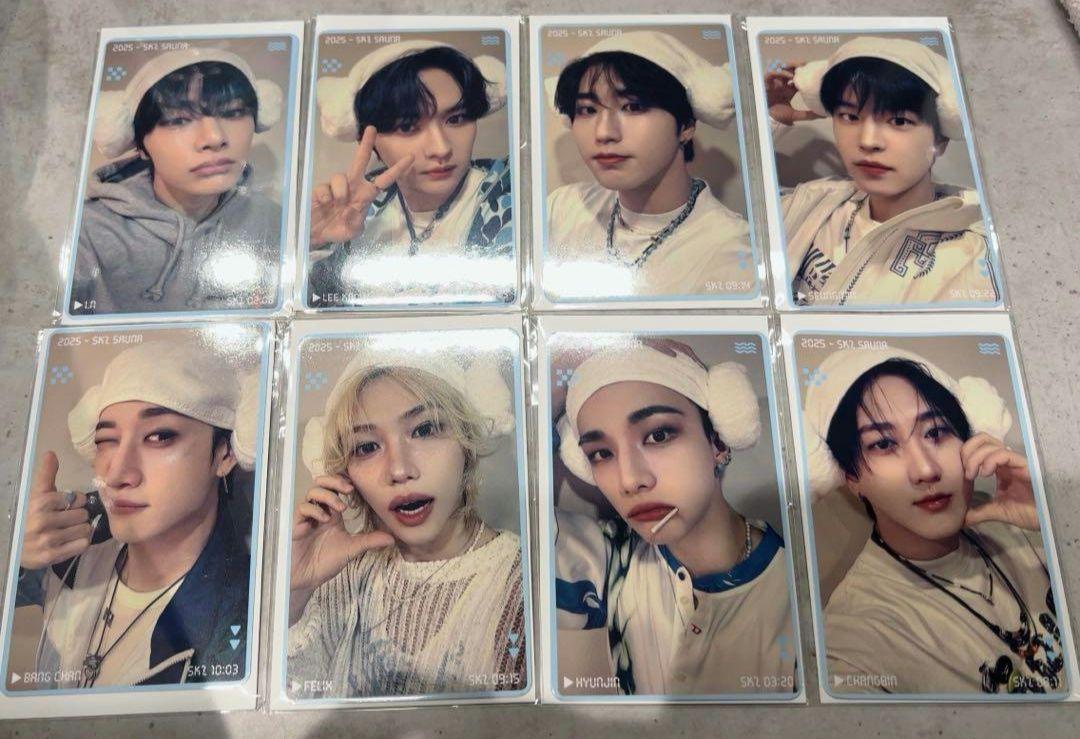 

[USED] Stray Kids JYP Pop-Up 10,000 Yen Purchase Bonus Trading Cards Complete Set of 8