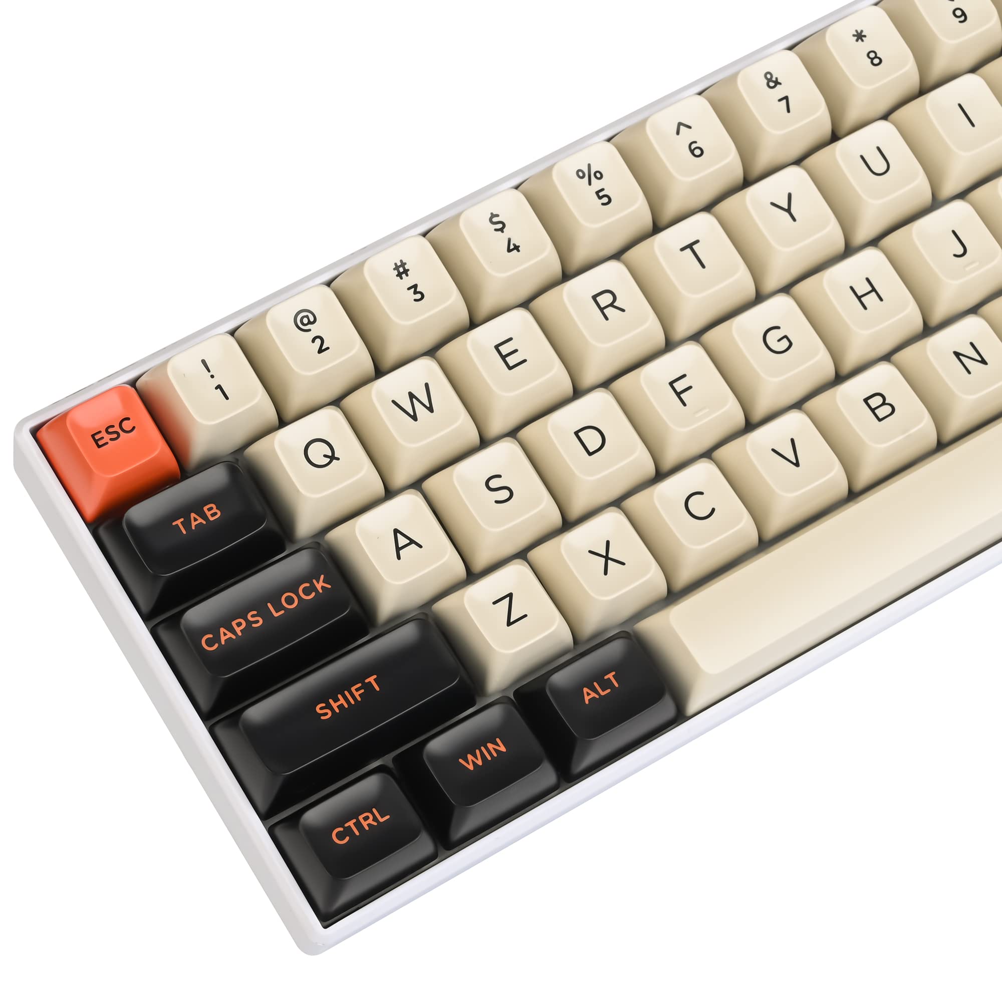 

Великий вуглецевий ASA Custom 150 Key Double Shot Keycap Set для ігрової механічної клавіатури MX Axis 64 GK61, Cherry/Gateron 60% / /