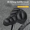 WEST BIKING YP0801260 Size L Inflatable 3D Air Cushion Bike Seat for Mountain Bike Shockproof Cycling Saddle Pad