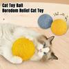 Kedi Oyuncağı Etkileşimli Sisal Kedi Tırmalama Topu Oyuncağı Stres Giderici ve Egzersiz İçin Isırık Dirençli Evcil Hayvan Oyuncağı