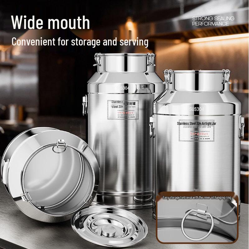 Food-Grade 304 Stainless Steel Storage Barrel