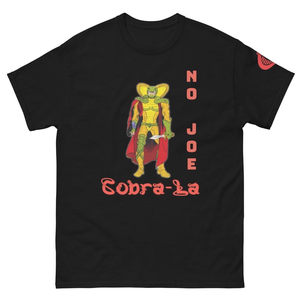 Serpentor (GI Joe) NO JOE Unisex Custom Tee W/ Cobra Command Logo On Left Sleeve