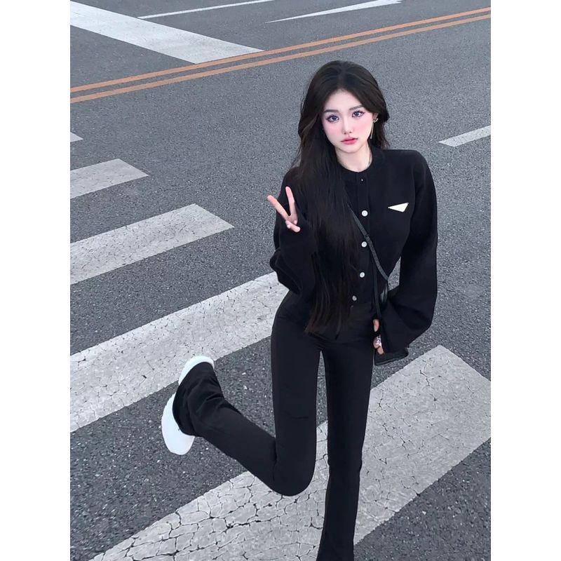 

Шикарный Фантазийный Вязаный Кардиган Милый Крутой Сексуальный Свитер Black L Recommended 55.00 kg-60.00 kg