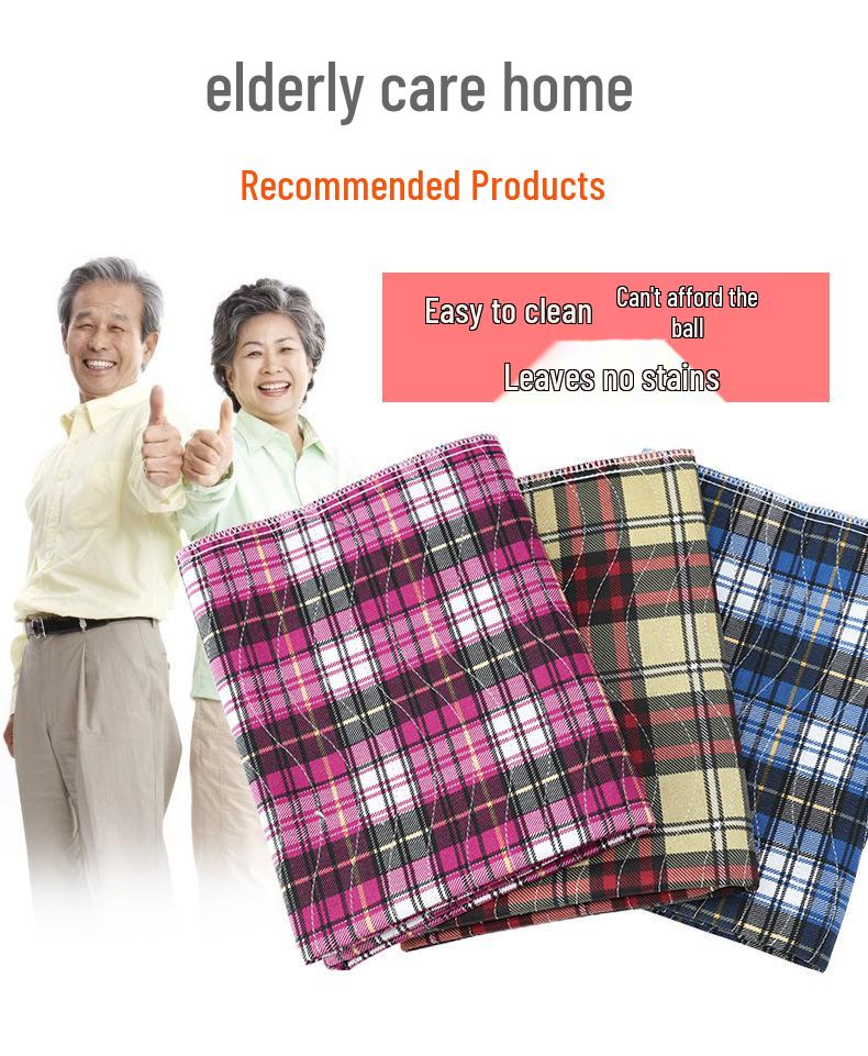 Washable Leakproof Incontinence Pad for Adults - Breathable, Large Size Absorbent Bed Sheet for Elderly and Paralyzed Patients.