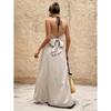 European summer new vacation leisure temperament backless neck V-neck sleeveless long dress