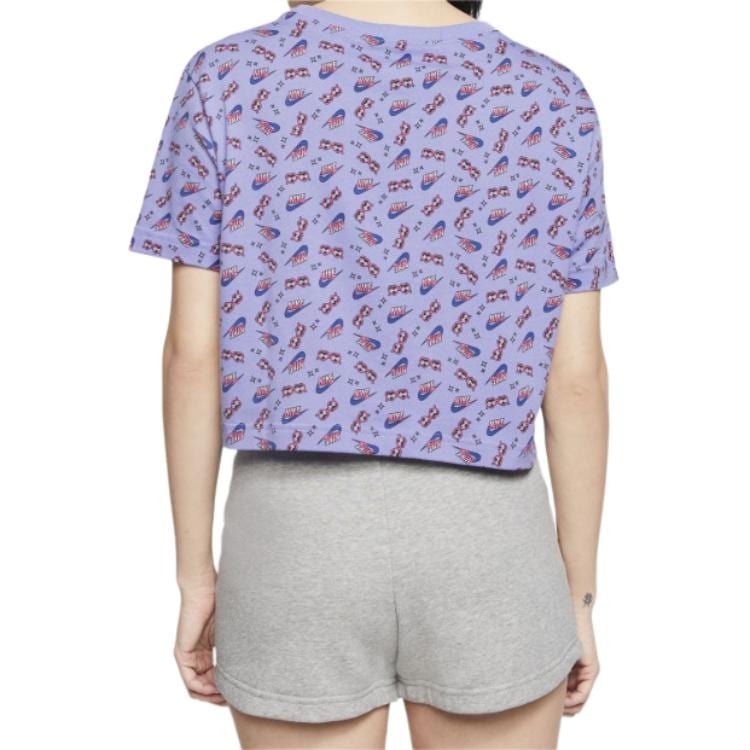 Nike Crop Tops Women's Crew Neck Moderate CU9698-569