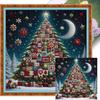 Vollstickerei Baumwollfaden 14CT Bedrucktes Weihnachtsbäumchen Kreuzstich-Set Kunst