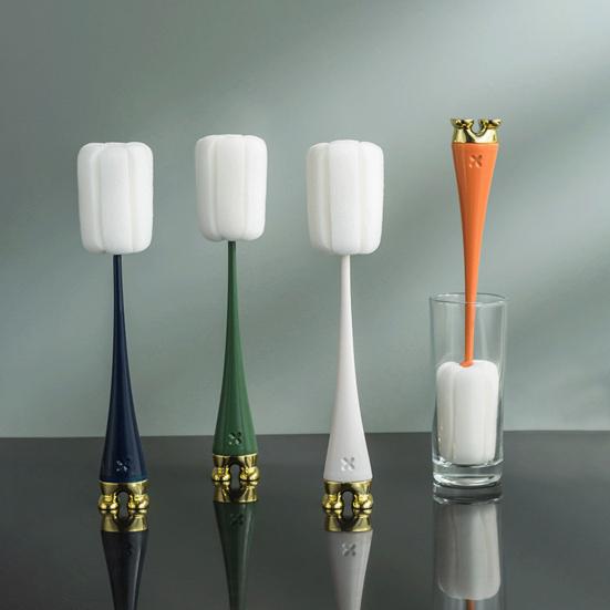 Cup Brush Stand-up Design Richly Foaming Extended Handle Easy Decontamination Dish Cleaning Brush Cup Cleaner Kitchen Accessories