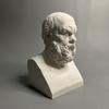 Creative Socrates Plaster Sculpture Bookcase Bookshelf Crafts Ornament Art Relief Character Statue Gift Interior Aesthetic Decor