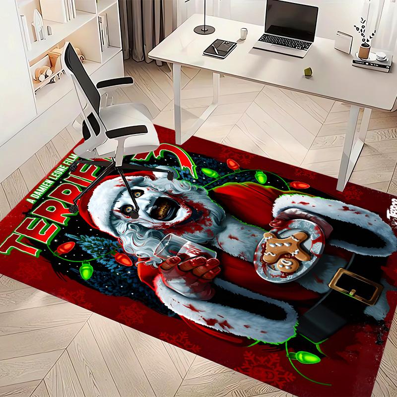 Art the Clown Terrifier5 Printed Absorbent Washable Carpet, Non-Slip Bathroom Mats, Kitchen Rugs, Yoga Mat,Living Room Entrance, Camping Picnic Rugs