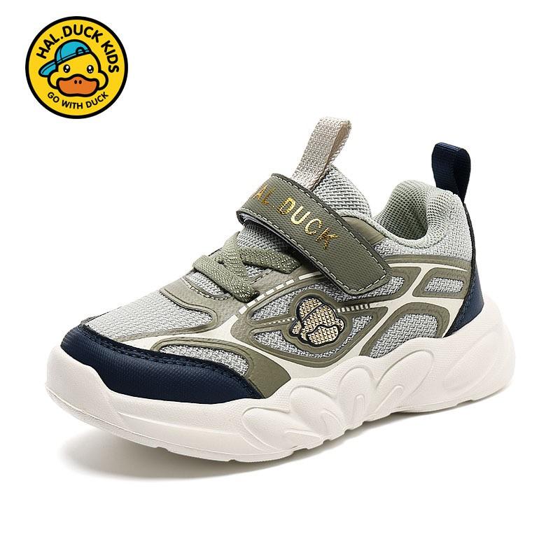 Kids Breathable Duck-Print Mesh Sneakers Boys Girls Lightweight Non-Slip Sport Shoes Size 23, Insole Length 14.5cm