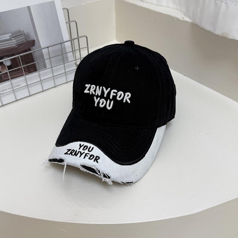 Embroidered Color Block Baseball Cap With Adjustable Fit For Summer Casual Men Women