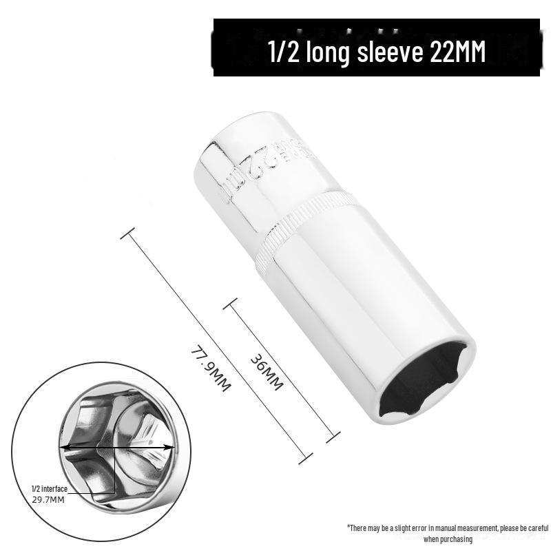 Green Forest 12.5mm Hexagonal Extended Socket for 1/2" Ratchet Wrench
