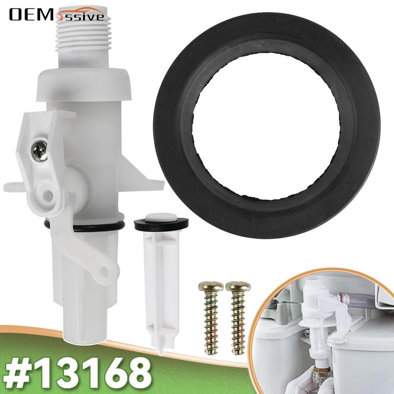 

Upgraded Water Valve Kit #13168 For Thetford Aqua Magic IV (4) RV Toilet Water Valve Kit Toilet Repair Kit High And Low Models чорний