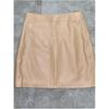 European Style Women's A-Line PU Leather Mini Skirt – Irregular High-Waisted Spring/Autumn Fashion