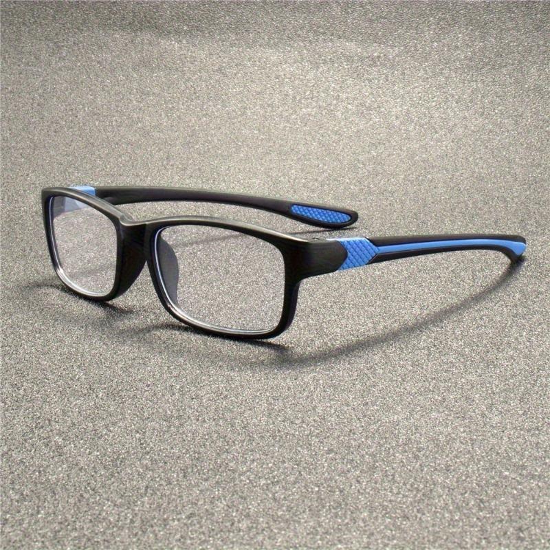 1 6 Pairs Fashionable Sports Reading Glasses Rectangular Full Frame Eyewear Trendy Accessories for Men Women