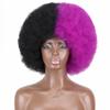 MISSQUEEN Syntetisk Afro Kinky Lockig Fluffig Peruk för Kvinnor Mjukt Kort Hår Peruker med Luggen för Fest Dans Cosplay Peruker