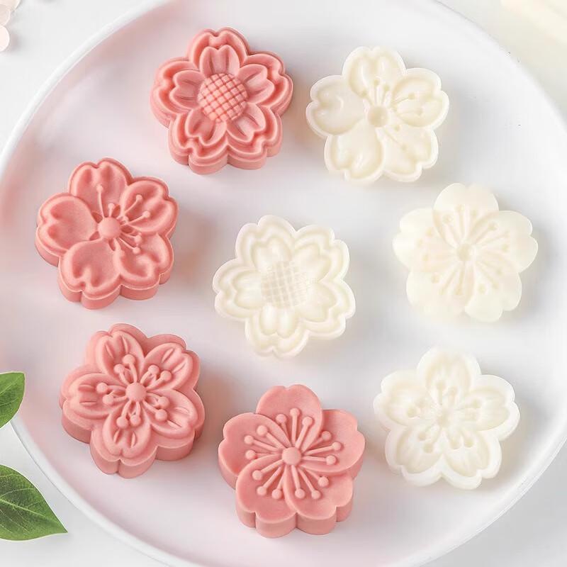 Zhaoran Hand Press Mooncake & Mung Bean Cake Mold Set