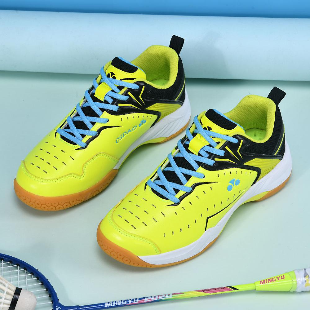 New Professional Badminton Shoes Men and Women Couples Breathable Cushioning Lightweight Non-slip Table Tennis Training Shoes