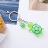 Cartoon 3D Luminous Turtle Keychain Pendant Cute Animals Charms Key Ring Exquisite Backpack Decoration Accessories Gifts
