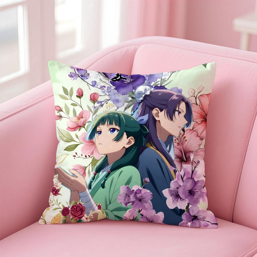 Anime Healing The AApothecary DDiaries Cushion Cover Pillow Case Soft Skin Friendly Fabric Comfort  Concealed Zipper
