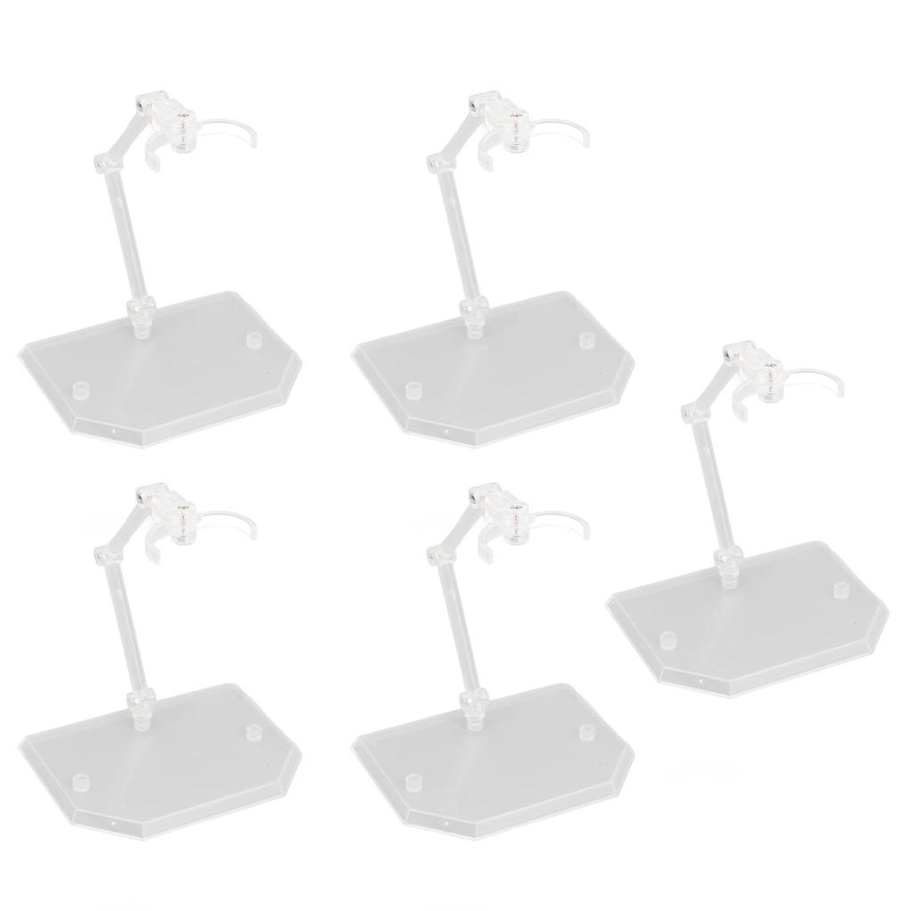  Packs Action Figure Stand Doll Model Support Multi Functional Adjustable Figure Holder Transparent