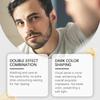 Jaysuing Men Black Instant Shampoo Natural Shine Nourishing Hair Color Shampoo No Mess Home Use 200ML