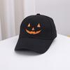 Embroidery Pumpkin Faced Baseball Hat for Family Outdoor Street Wear Dance Caps Festival Celebrate Hat Costume Accessory