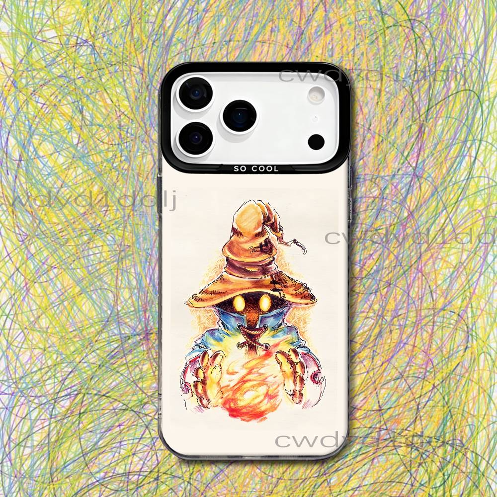 Vivi F-Final Fantasy VI Phone Case For iPhone 17,16,15,14,13,12,11,X,8,7,Pro,Max,Plus,SE4,Air,Mini IMD Gray Hard Matte