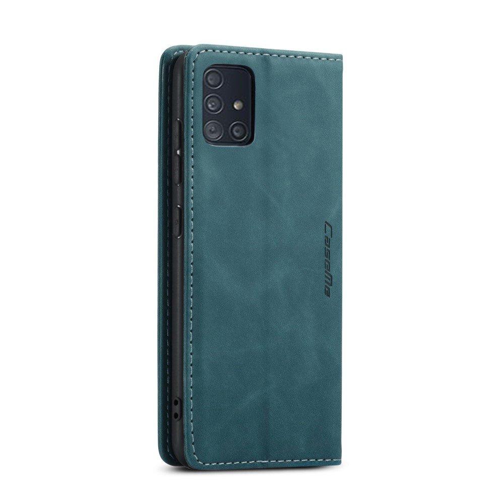 CASEME Case for Samsung Galaxy A51, Leather Wallet Case, Green