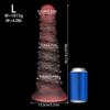 Extra Large Anal Plug with Ribbed Spines & Octopus Beads - Medical Grade Silicone Adult Toy for Men Women