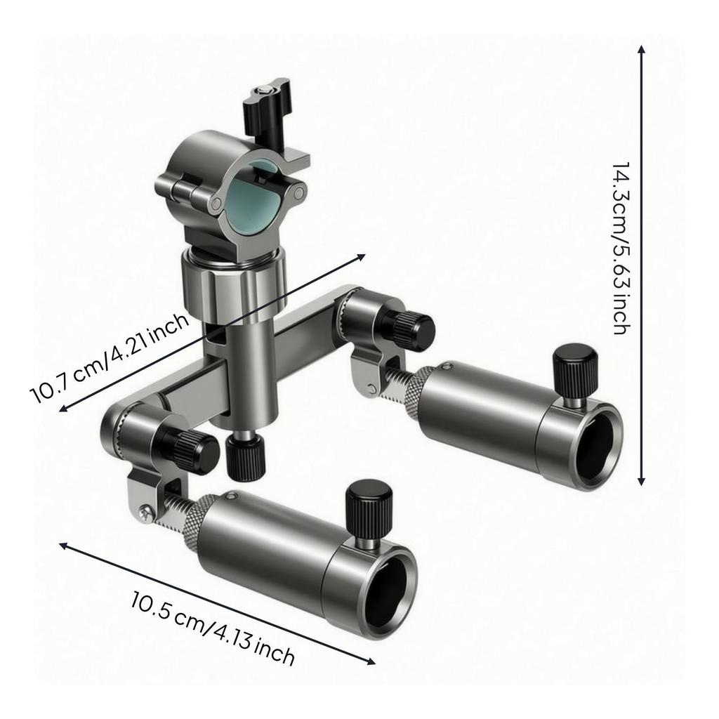 ScrewTightened Fishing Chair Clamp | Sturdy Aluminum Alloy, Knurled Adjustment Knob,